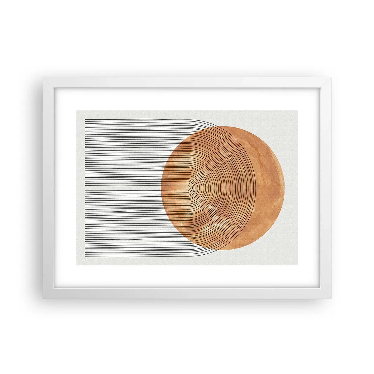 Poster in een witte lijst - Zonnige compositie - 40x30 cm