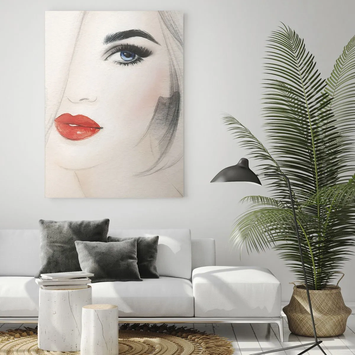 Schilderen op glas - Het hypnotiseert en bedwelmt - 70x100 cm