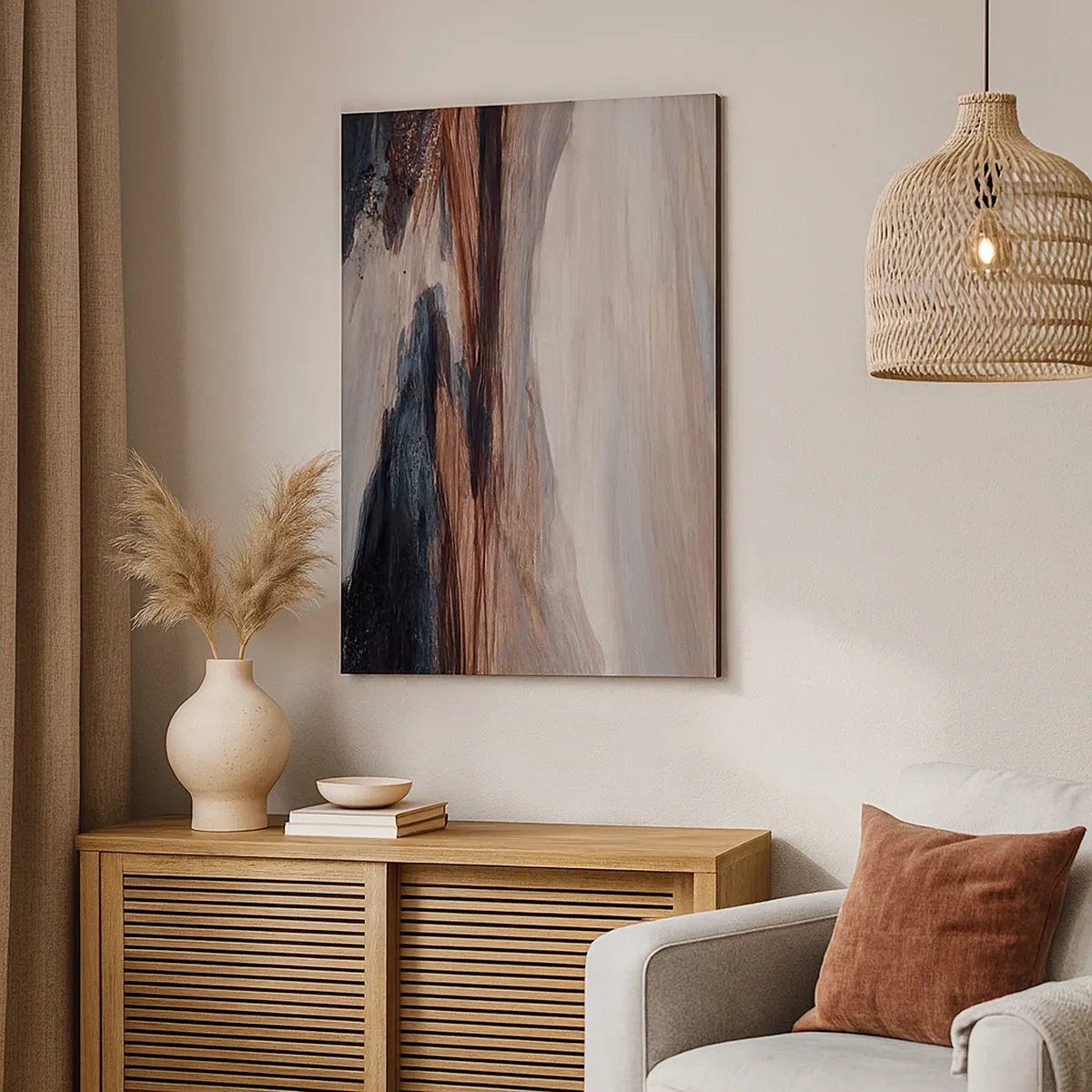 Schilderen op canvas - Een rustige vallei - 50x70 cm