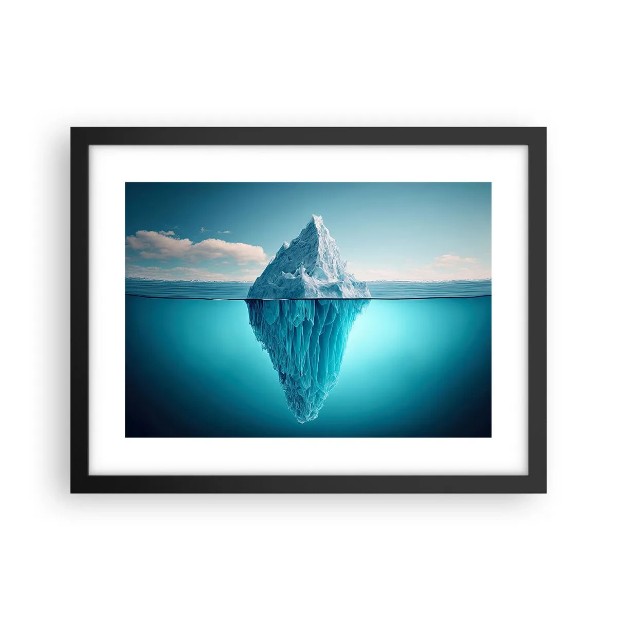 Poster in een zwarte lijst - Koningin van het ijs - 40x30 cm
