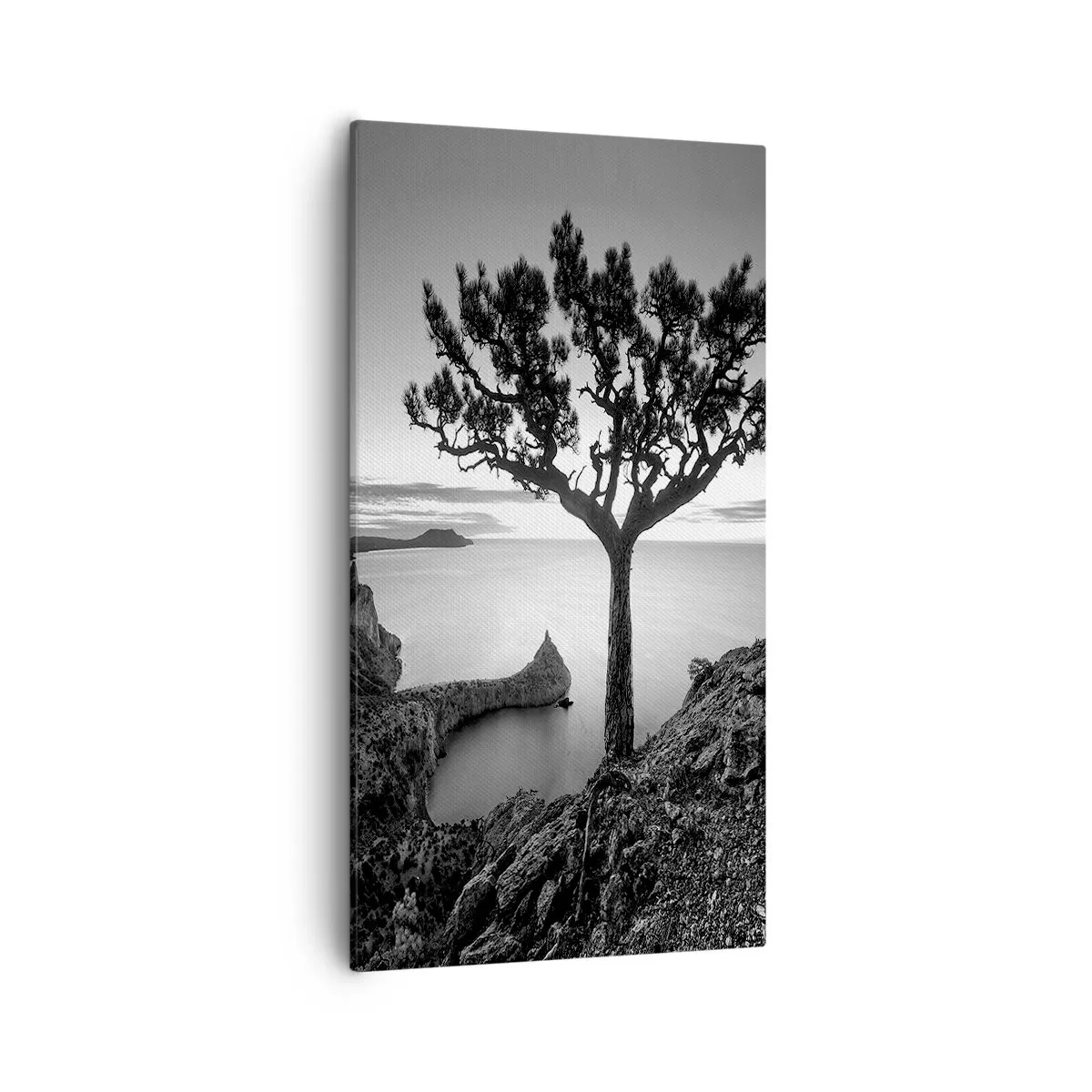 Schilderen op canvas - Stilte aan de horizon - 55x100 cm