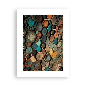 Poster - Arabische ornamenten – variatie - 30x40 cm