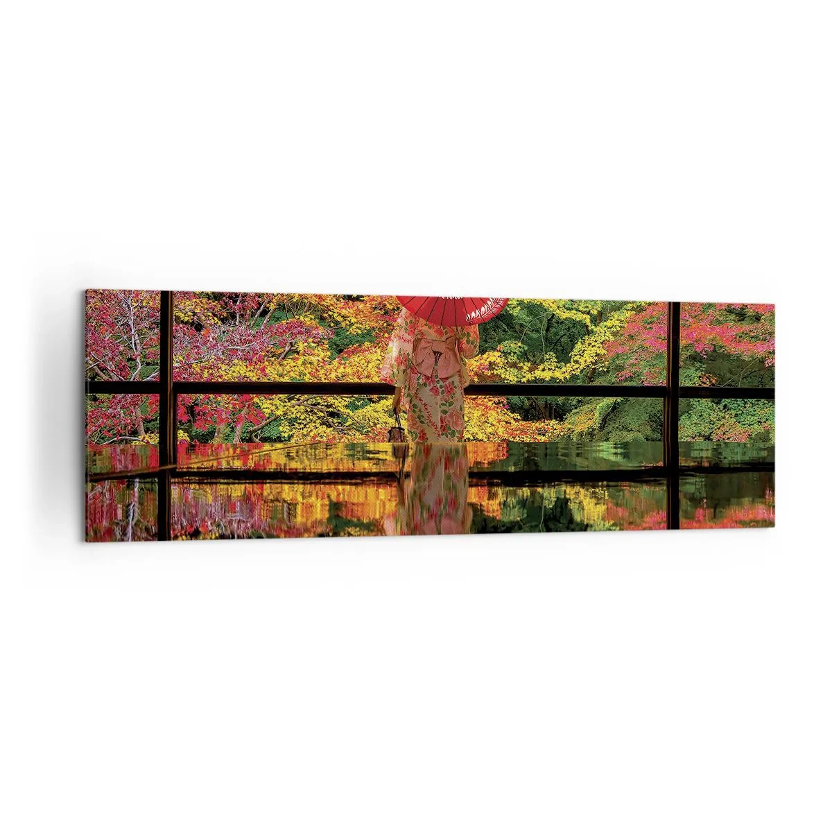Schilderen op canvas - In de tempel van de natuur - 160x50 cm