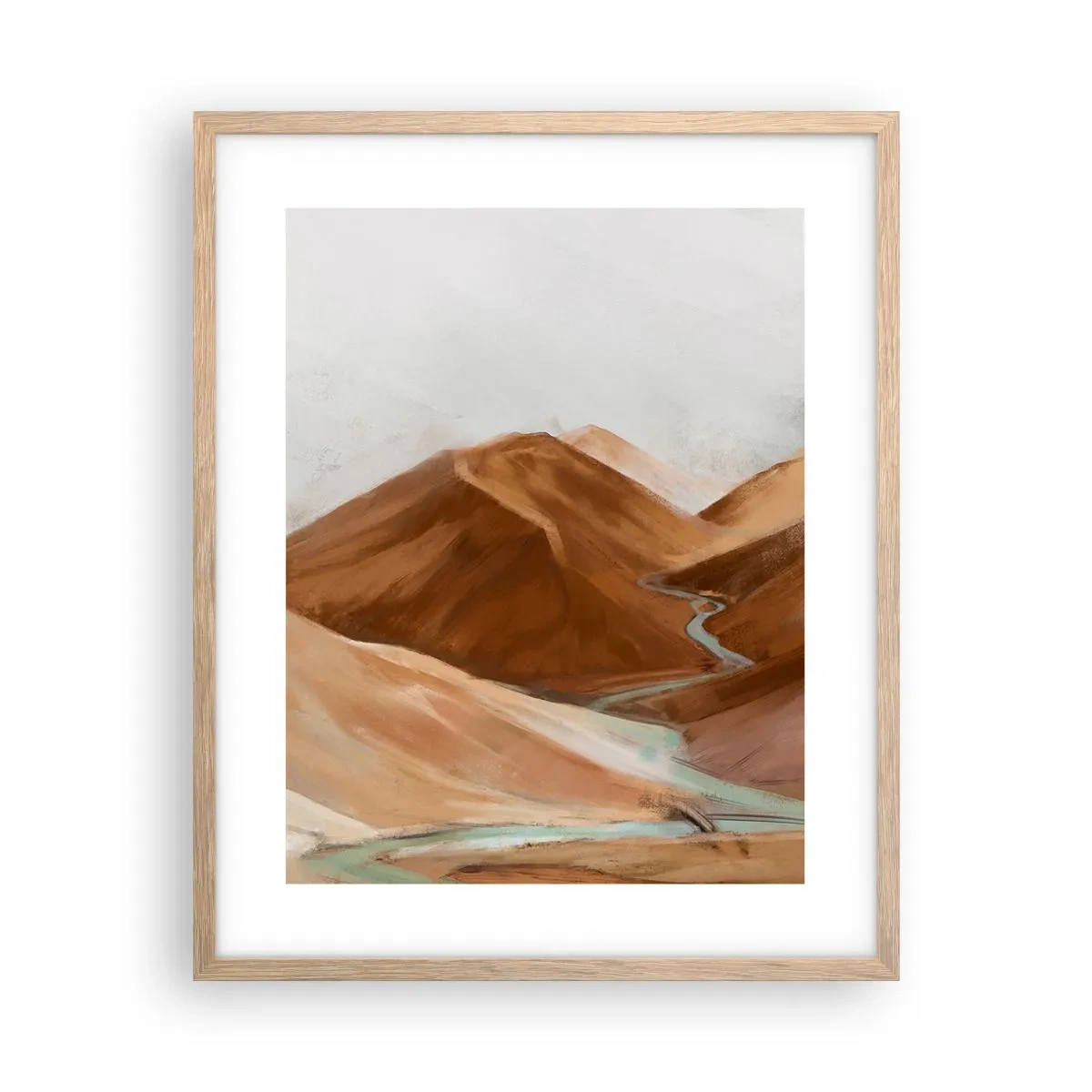 Een poster in een licht eiken lijst - Naar de bron - 40x50 cm