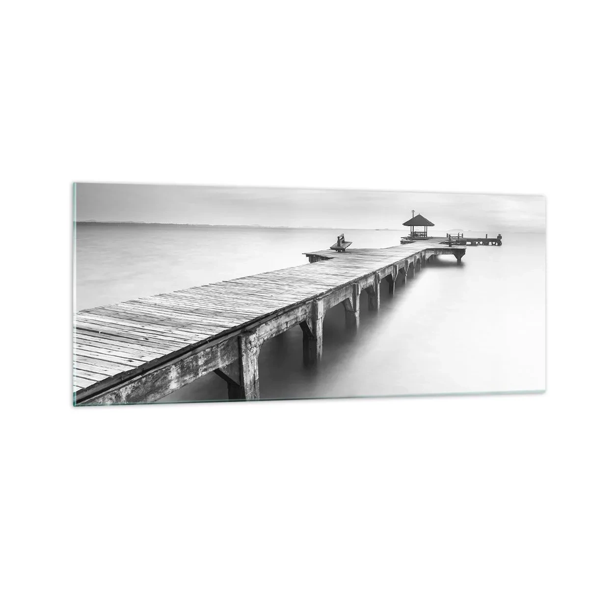 Schilderen op glas - In de verte - 100x40 cm