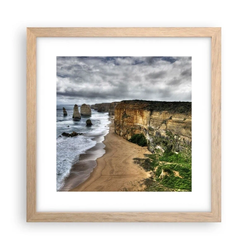 Een poster in een licht eiken lijst - Rauwe schoonheid - 30x30 cm