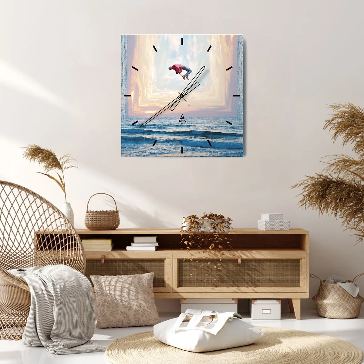 Wandklok - Klok - Naar een andere dimensie - 30x30 cm