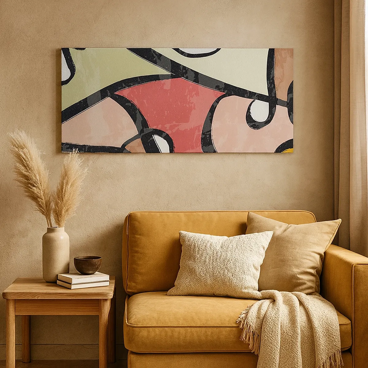 Schilderen op canvas - Pirouettes tussen kleuren - 30x30 cm