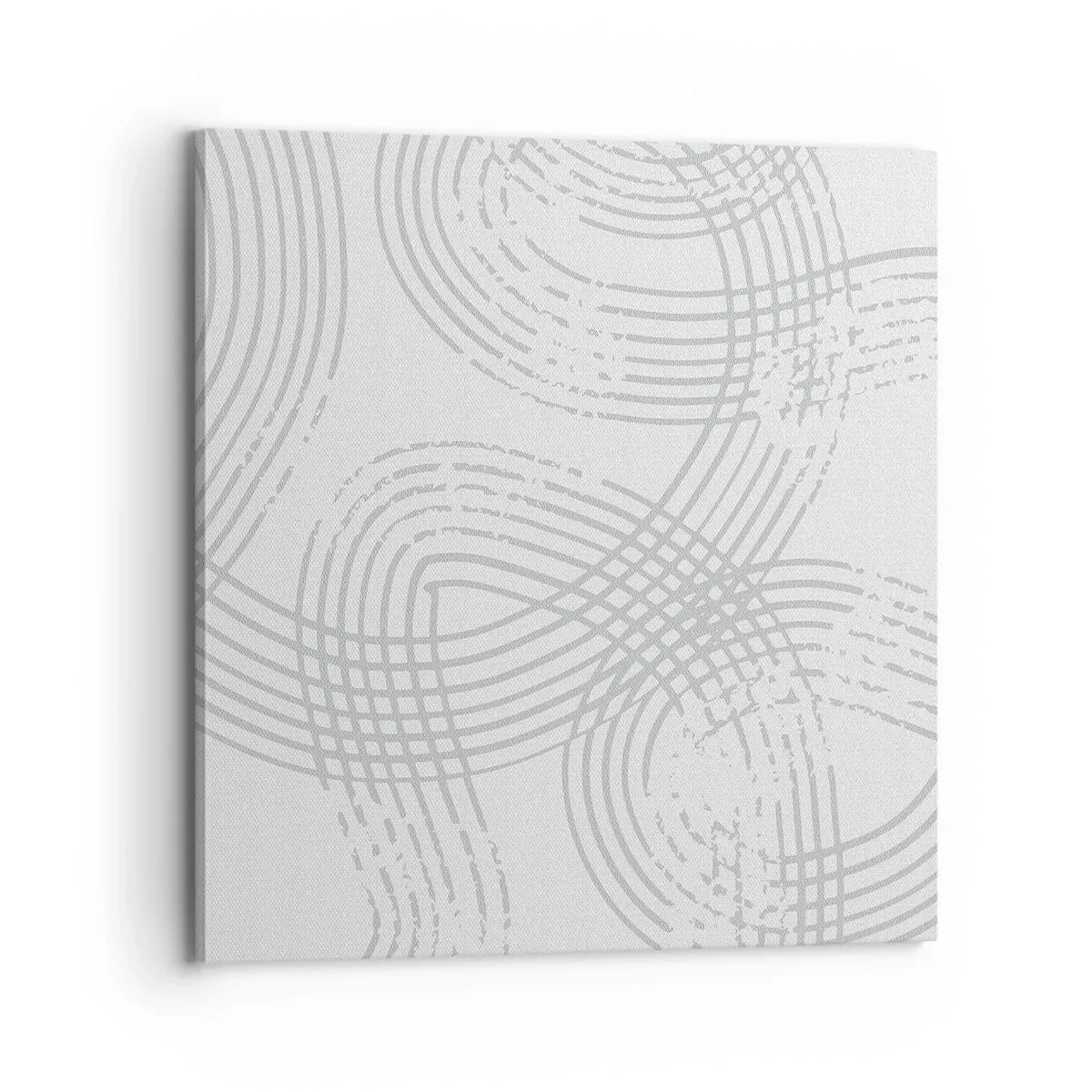 Schilderen op canvas - Er is geen rechte weg - 70x70 cm