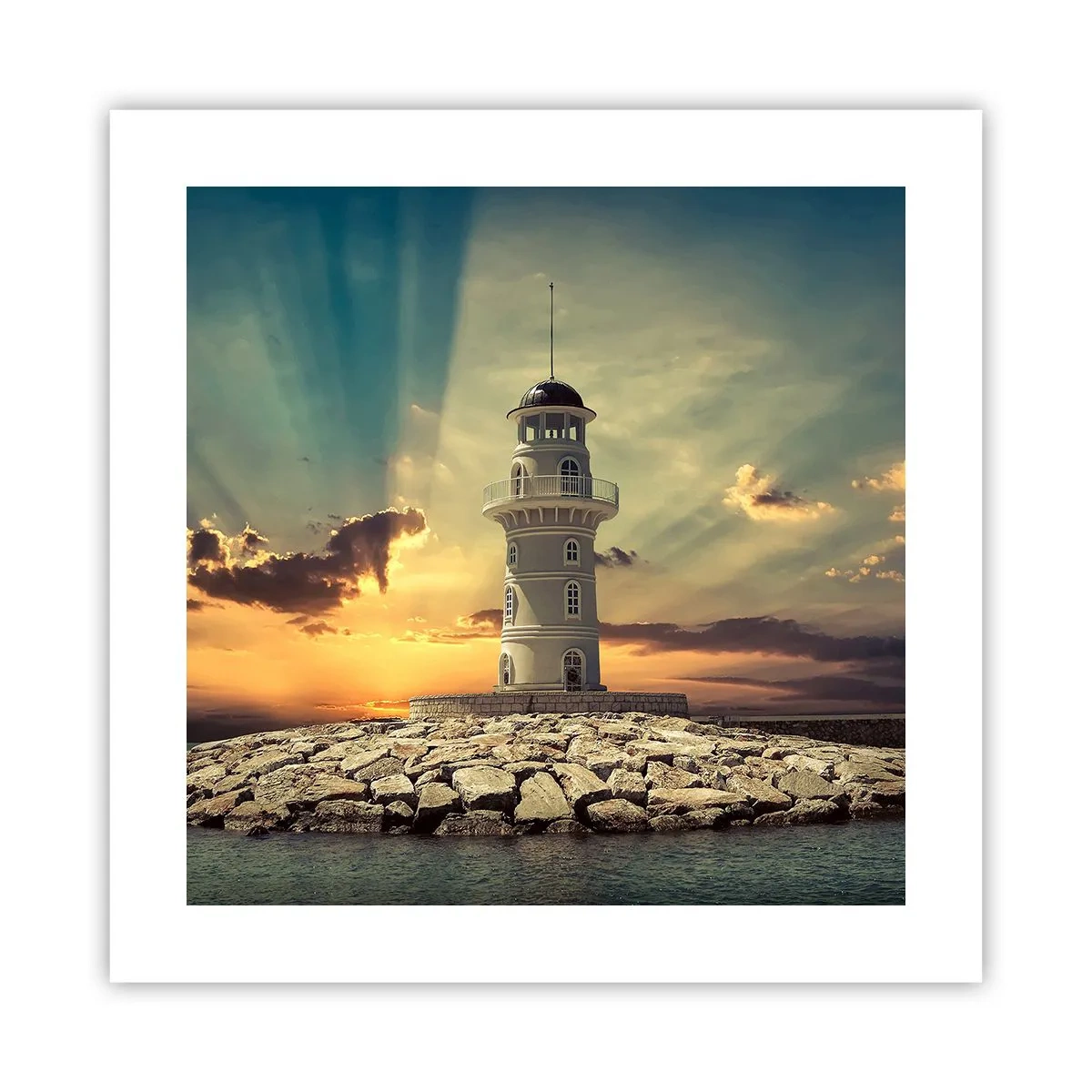 Poster - Licht - Goed - Schoonheid - 40x40 cm