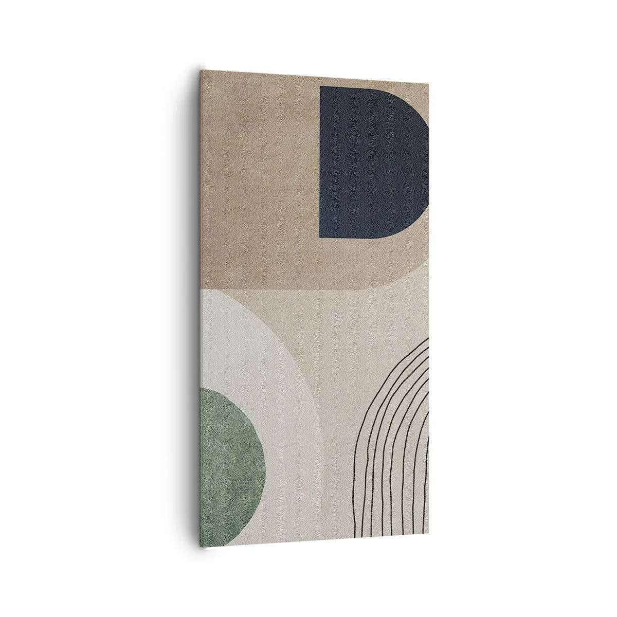 Schilderen op canvas - De zachtheid van het ovaal - 65x120 cm