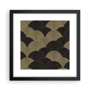 Poster in een zwarte lijst - Eenheid in veelheid - 30x30 cm