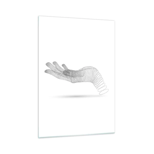 Schilderen op glas - Veerkrachtige hand - 50x70 cm