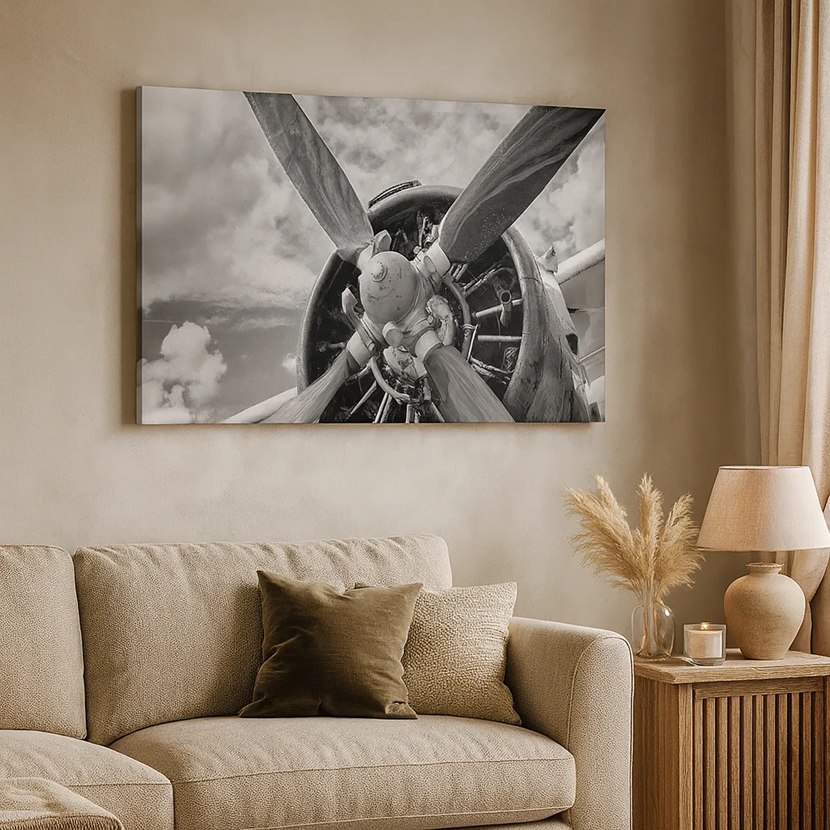 Schilderen op canvas - Veroveraar van de lucht - 30x30 cm