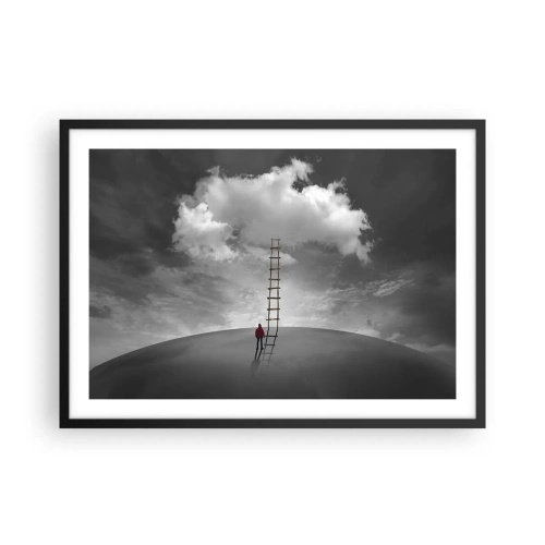 Poster in een zwarte lijst - Alles is mogelijk - 70x50 cm