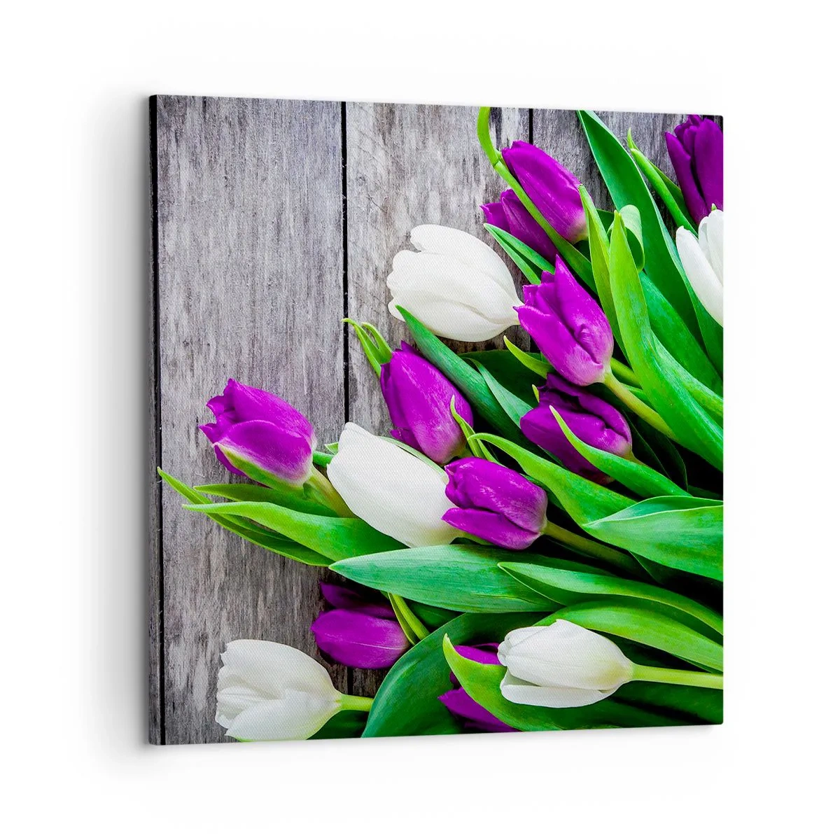 Schilderen op canvas - Op de dag van een voorjaarsvakantie - 60x60 cm