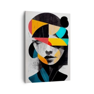Schilderen op canvas - Veelkleurig innenportret - 50x70 cm