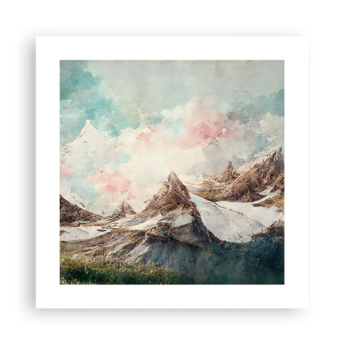 Poster - Rotsbladen - 40x40 cm