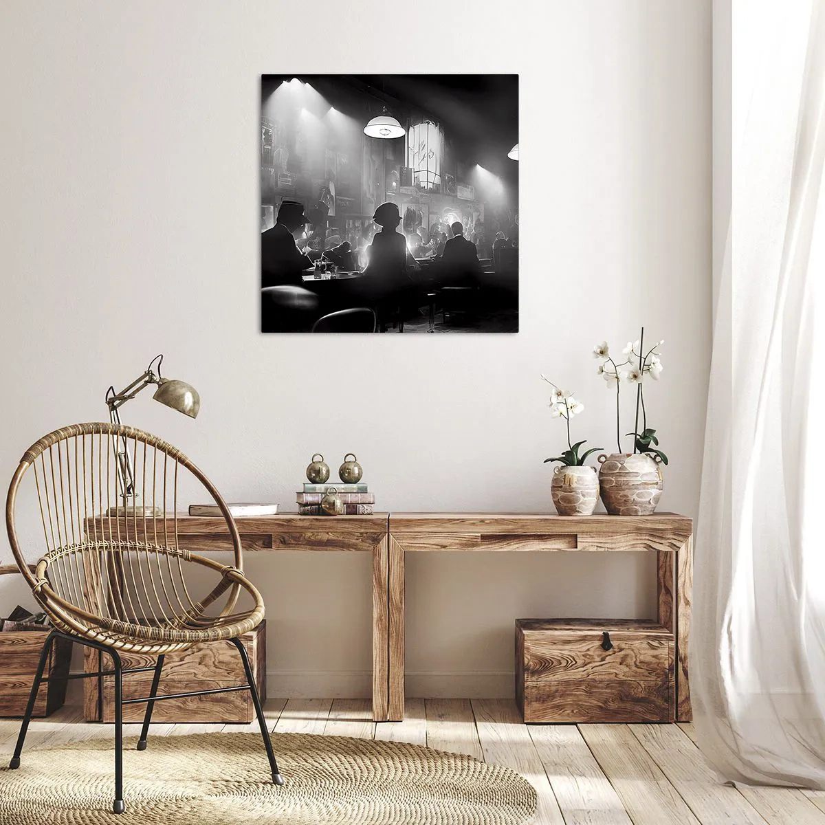 Schilderen op canvas - In jazz-sfeer - 70x70 cm