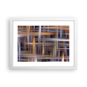 Poster in een witte lijst - Geweven van licht - 40x30 cm