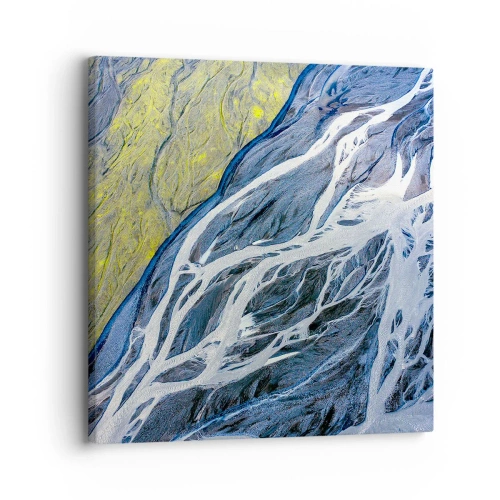Schilderen op canvas - Rotstekeningen van de natuur - 30x30 cm