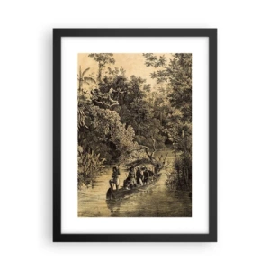Poster in een zwarte lijst - Expeditie naar de bron - 30x40 cm