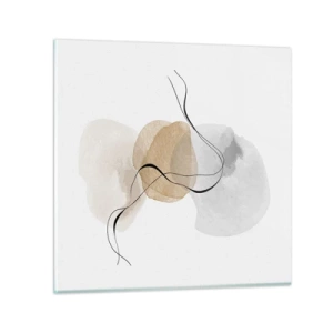 Schilderen op glas - Lucht kralen - 50x50 cm
