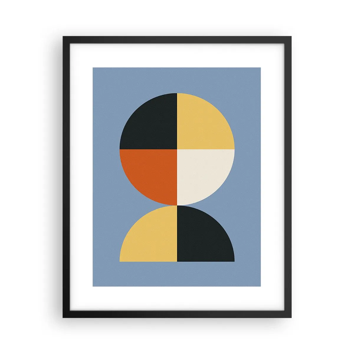 Poster in een zwarte lijst - Kijk en tel - 40x50 cm