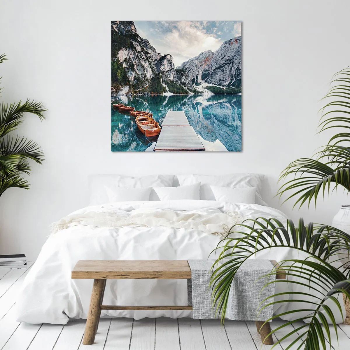 Schilderen op canvas - We zullen je schoonheid laten zien - 50x50 cm