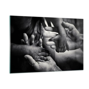 Schilderen op glas - Om mens te zijn - 120x80 cm