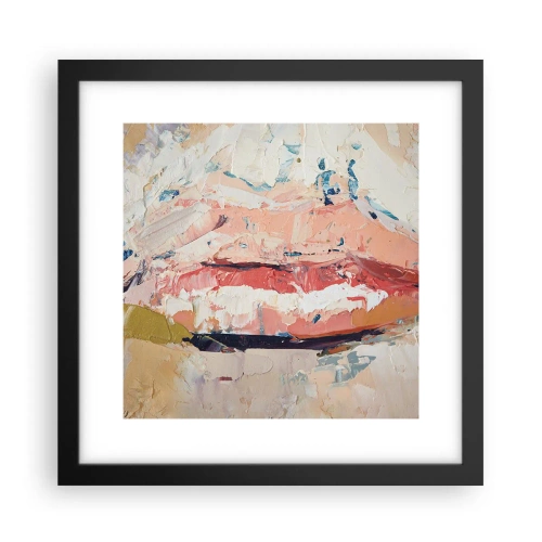 Poster in een zwarte lijst - Het wekt de zintuigen - 30x30 cm