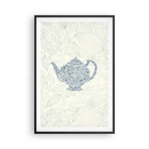Poster in een zwarte lijst - De charme van thee - 61x91 cm