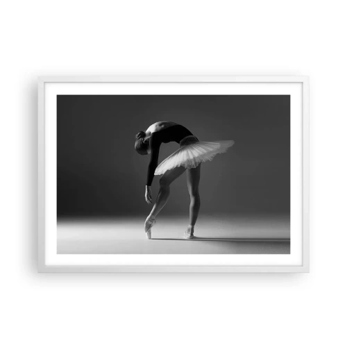 Poster in een witte lijst - Bella ballerina - 70x50 cm