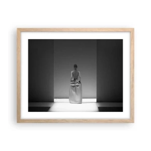 Een poster in een licht eiken lijst - Verfijnde eenvoud - 50x40 cm