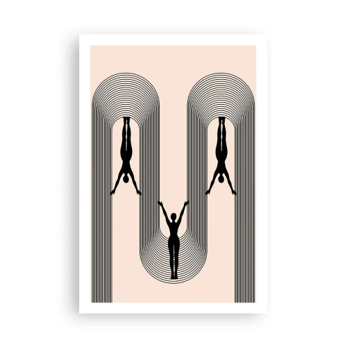 Poster - Op zijn kop - 61x91 cm