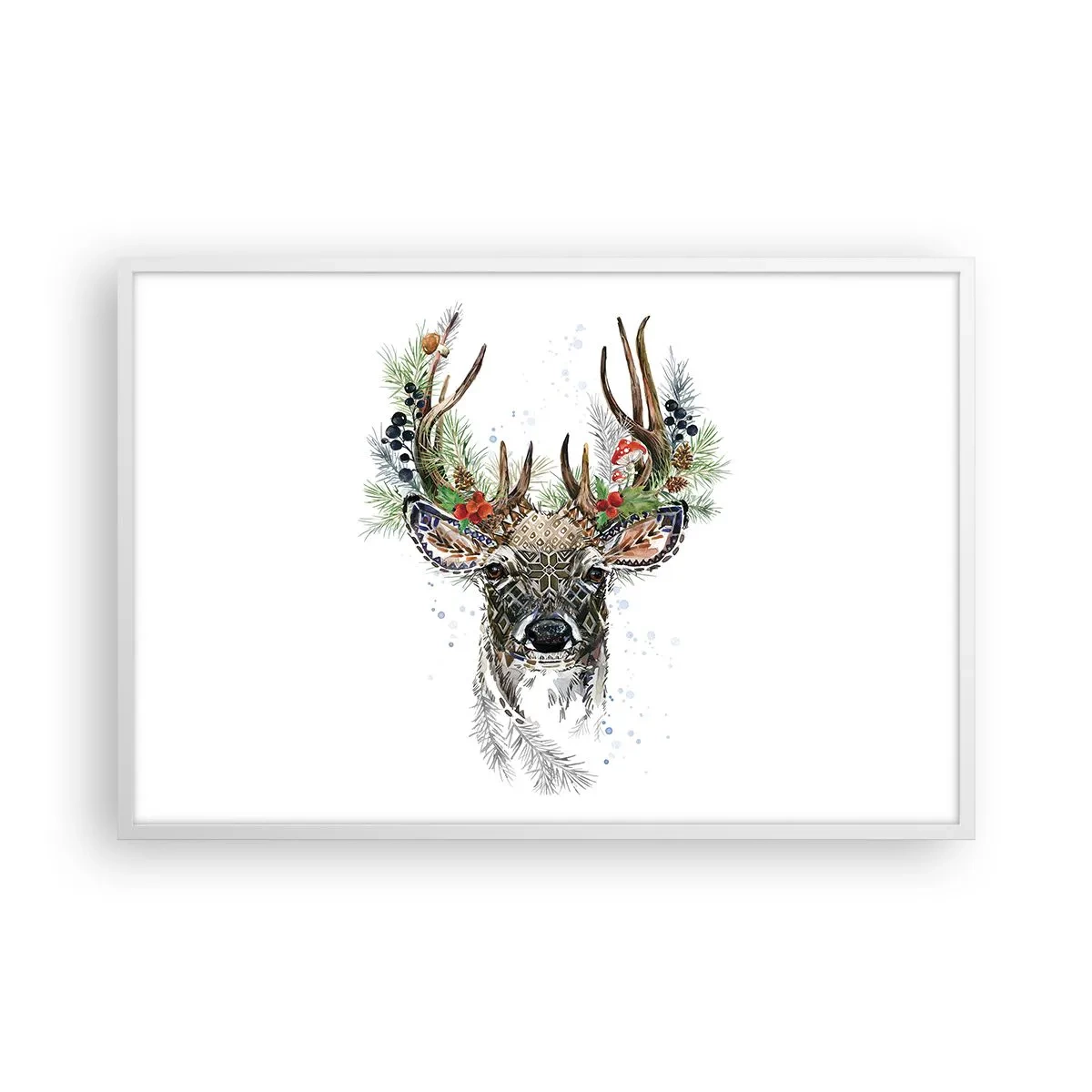 Poster in een witte lijst - In een feestelijk gewaad - 91x61 cm