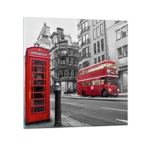 Schilderen op glas - De roodste in Europa - 30x30 cm