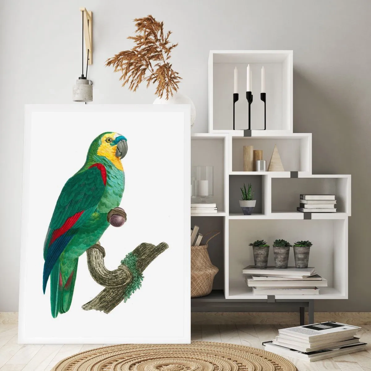 Poster - Portret van een papegaai - 70x100 cm