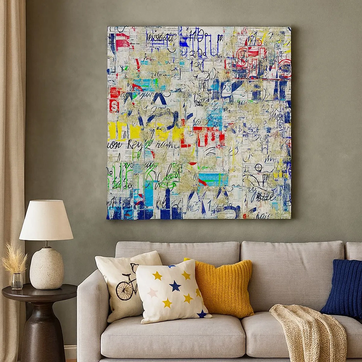 Schilderen op canvas - Het is gewoon een lust voor het oog - 30x30 cm