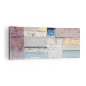 Schilderen op canvas - De rust van geometrie - 100x40 cm