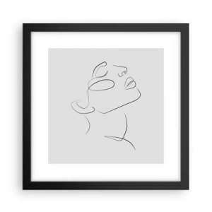 Poster in een zwarte lijst - De wendingen van dromen - 30x30 cm