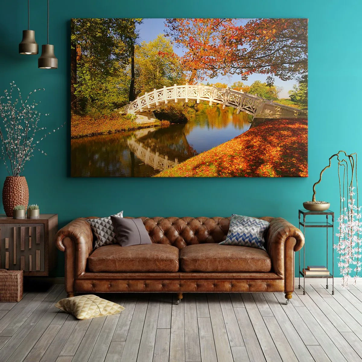 Schilderen op canvas - Op de witte brug der zuchten - 120x80 cm