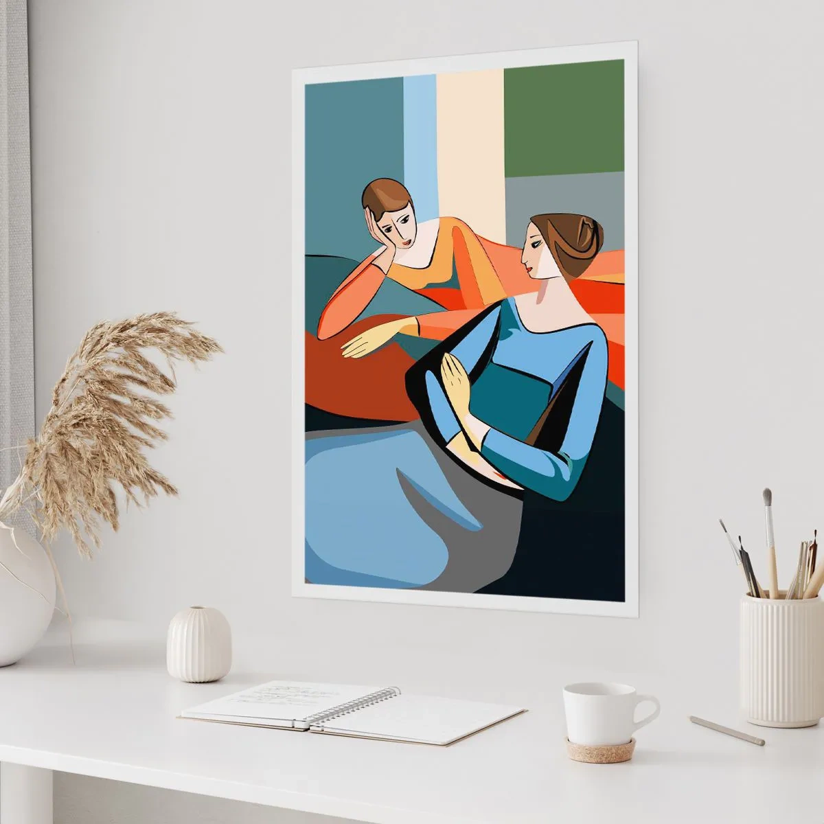 Poster - Een moment van vertrouwen - 30x40 cm