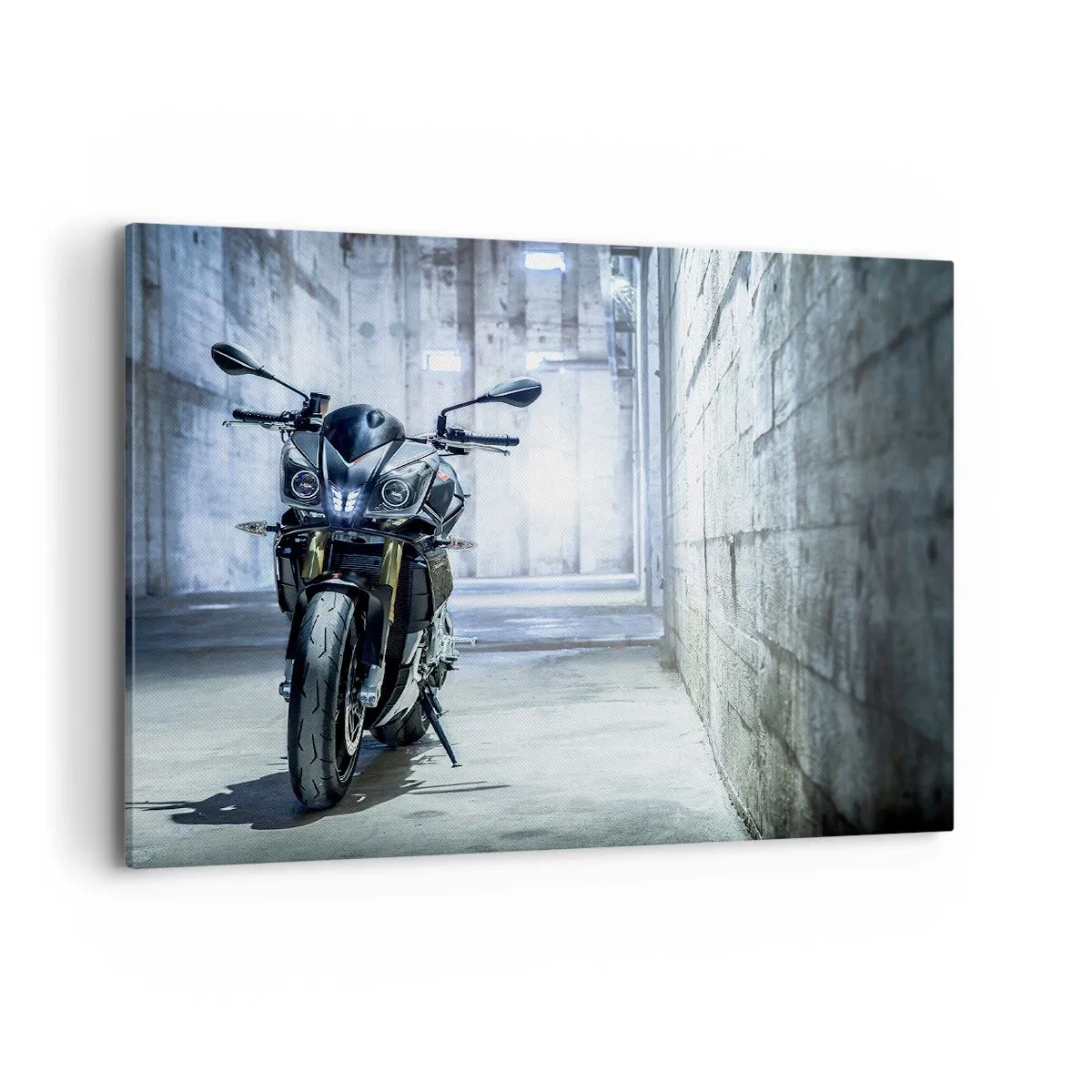 Schilderen op canvas - Voordat de motor brult - 100x70 cm