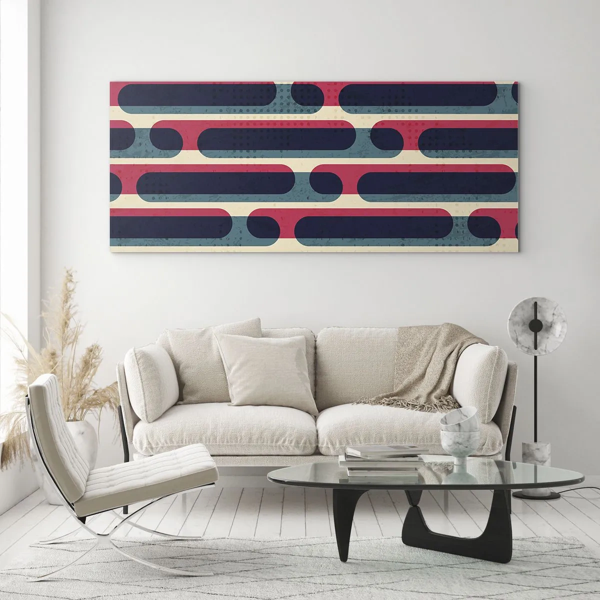 Schilderen op glas - In de diepte en vooruit - 100x40 cm