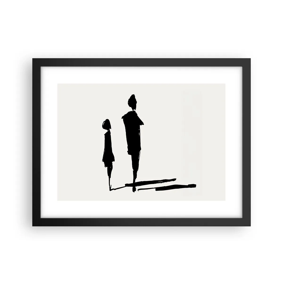 Poster in een zwarte lijst - Zeker samen? - 40x30 cm