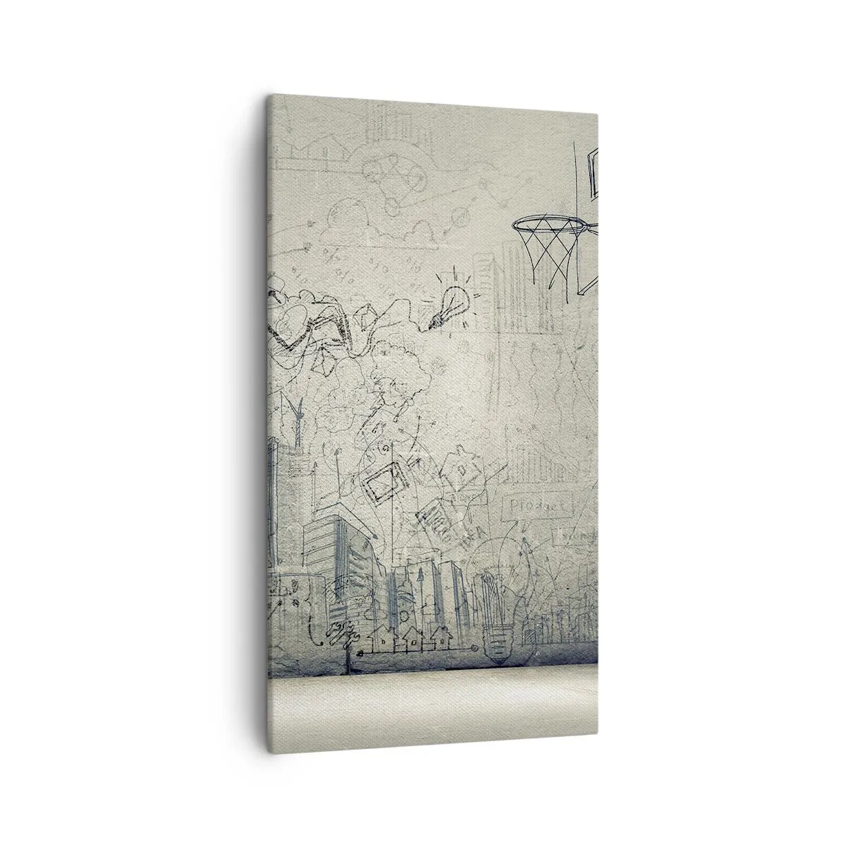 Schilderen op canvas - Mijn geweldige stadsleven - 45x80 cm