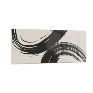 Schilderen op glas - Vegend en cirkevormig - 100x40 cm
