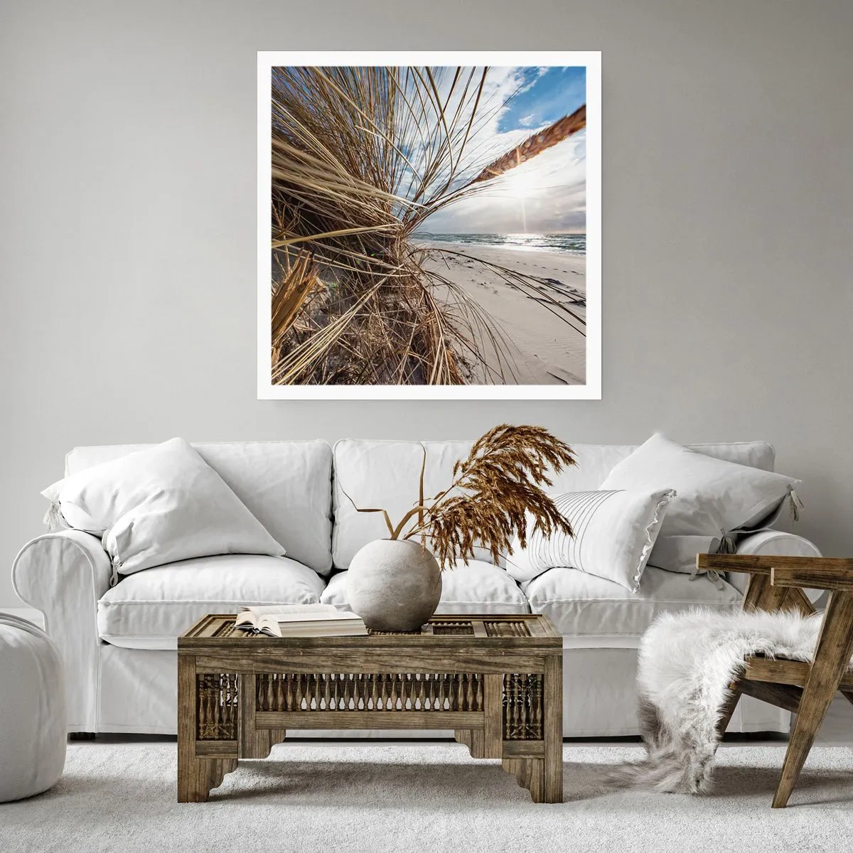 Poster - Een ontmoeting van de elementen - 30x30 cm