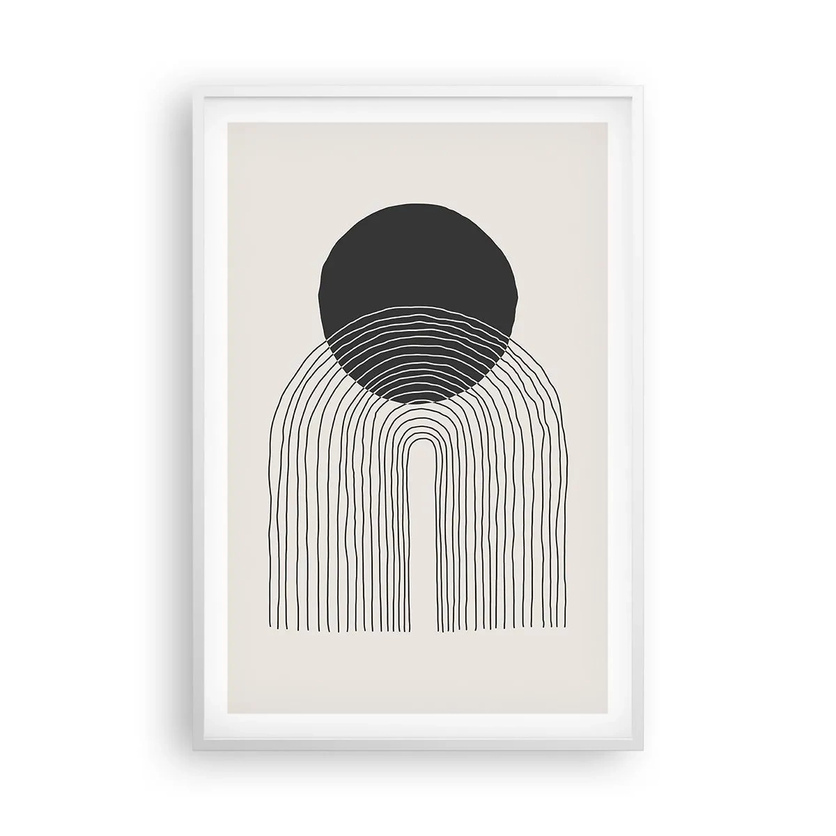 Poster in een witte lijst - Bibberen en vertrouwen - 61x91 cm